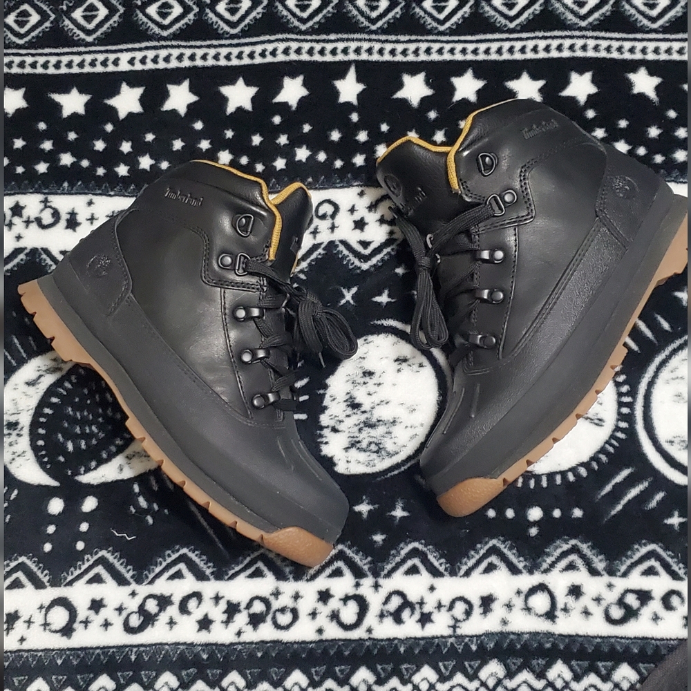 Timberland Black and Tan Hiking Boots